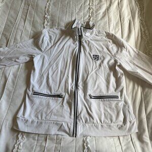 Lauren Ralph Lauren Active Full Zip  Track Jacket Women’s L Black And White